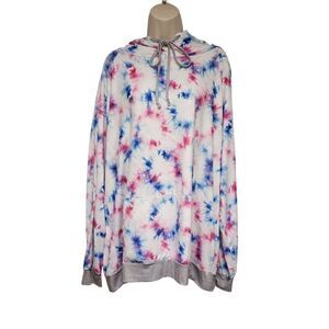 GLITZY GIRLZ Tie Dye Long Sleeve Hoodie Jacket Size 2XL